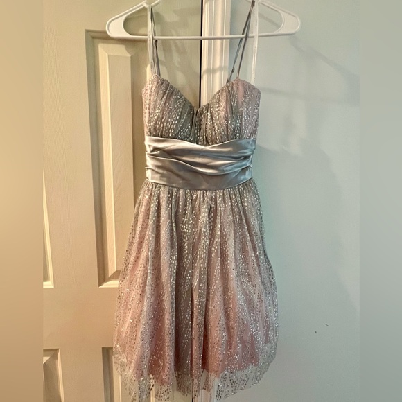 B Darlin Dresses & Skirts - B Darlin Silver and Pink sparkly dress